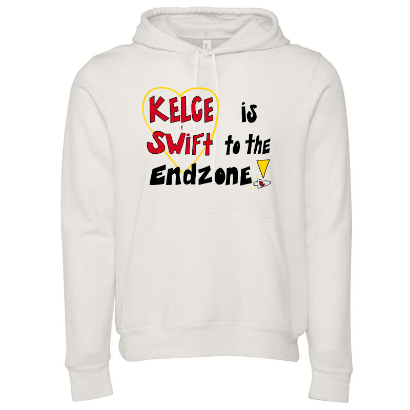 Kelce is Swift to the Endzone!  Soft Hoodie
