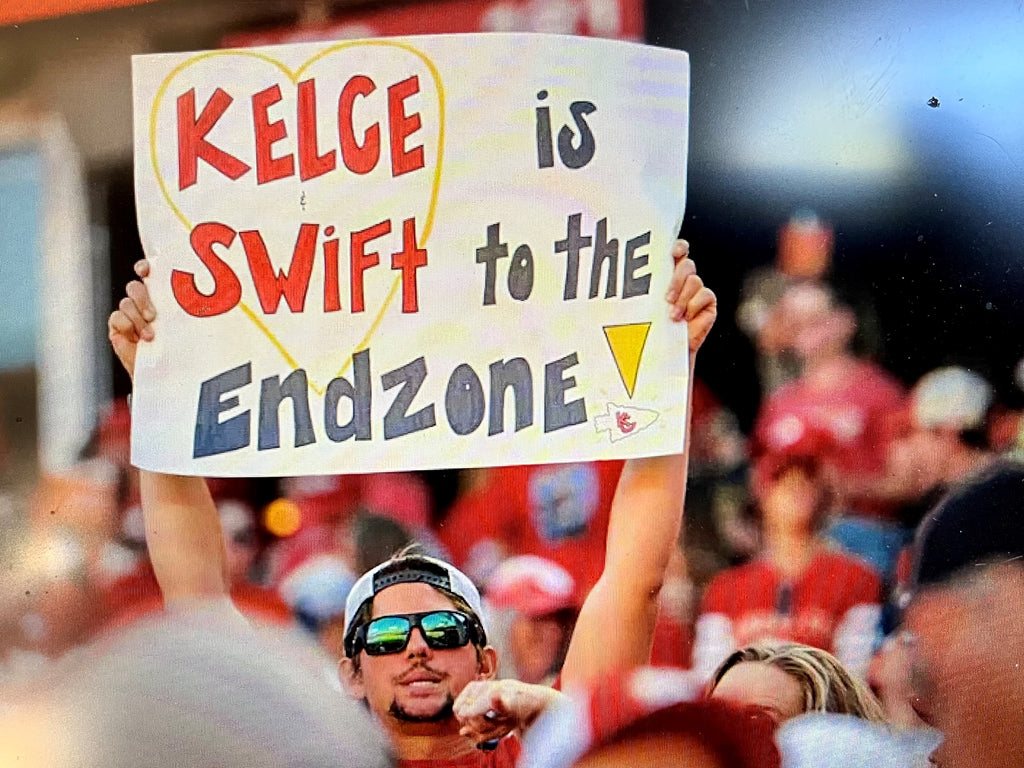 Kelce is Swift to the Endzone!  Soft Hoodie